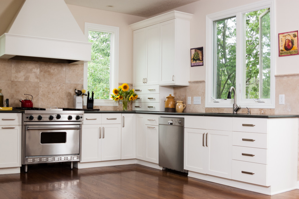 A newly remodeled kitchen