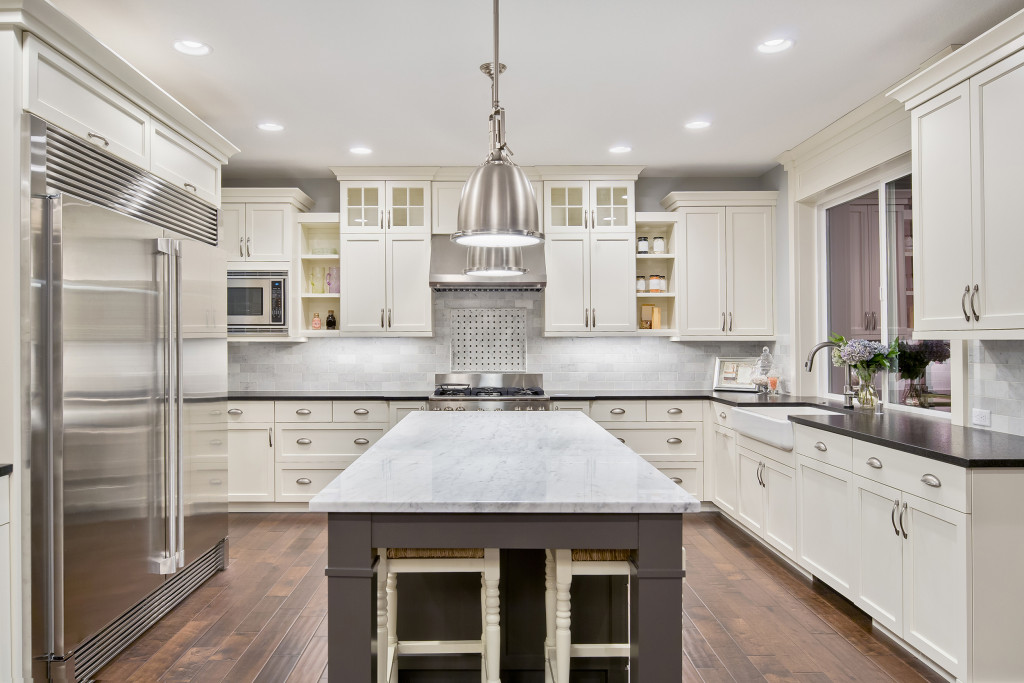 Remodeled kitchen for people