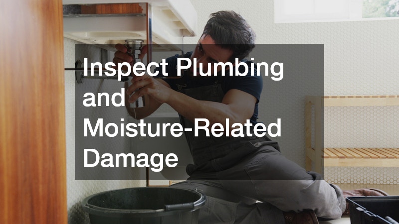 Inspect Plumbing and Moisture-Related Damage